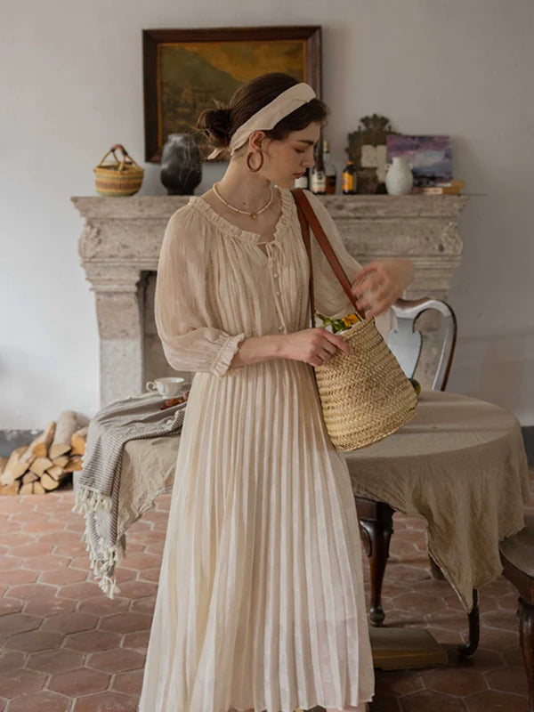 The Creamy Elegance Dress