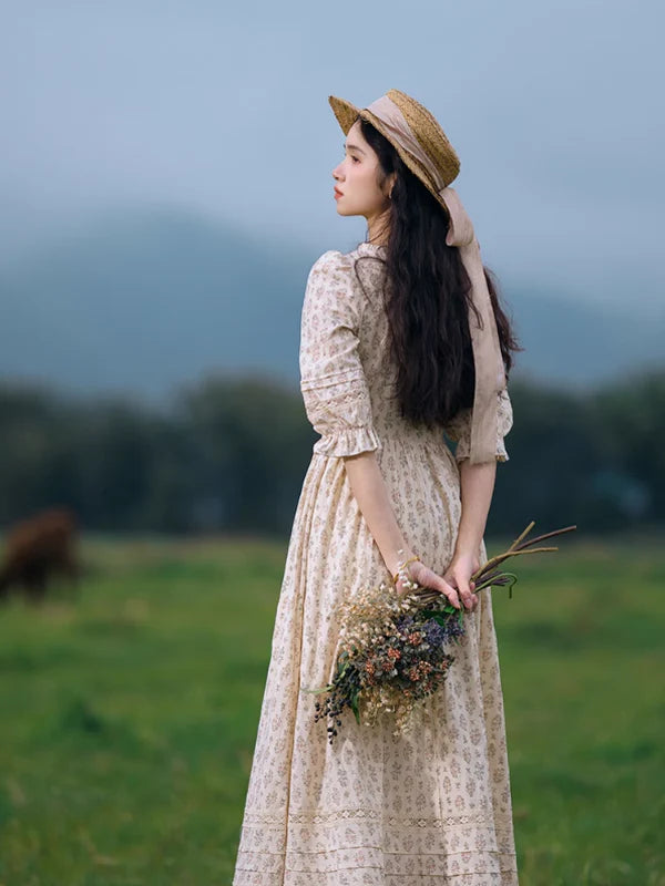 Enchanted Meadow Floral Lace Dress