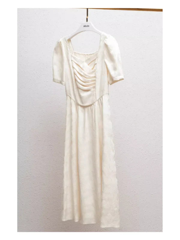 Elegant Pleated Sweetheart Dress