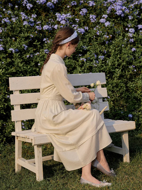 French Blossom Ivory Dress