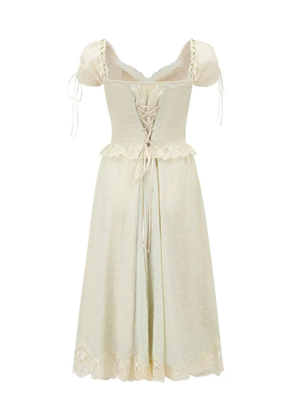 Ethereal Lace Coquette Dress