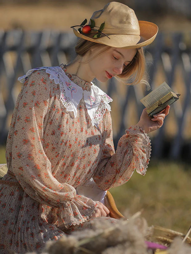 Floral Dream Chiffon Autumn Dress