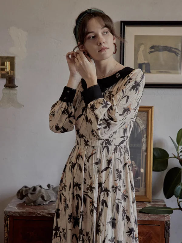 Floral Grace Vintage Dress
