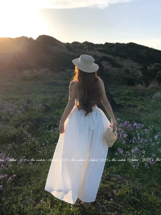 Sunlit Meadow Eyelet Lace Dress