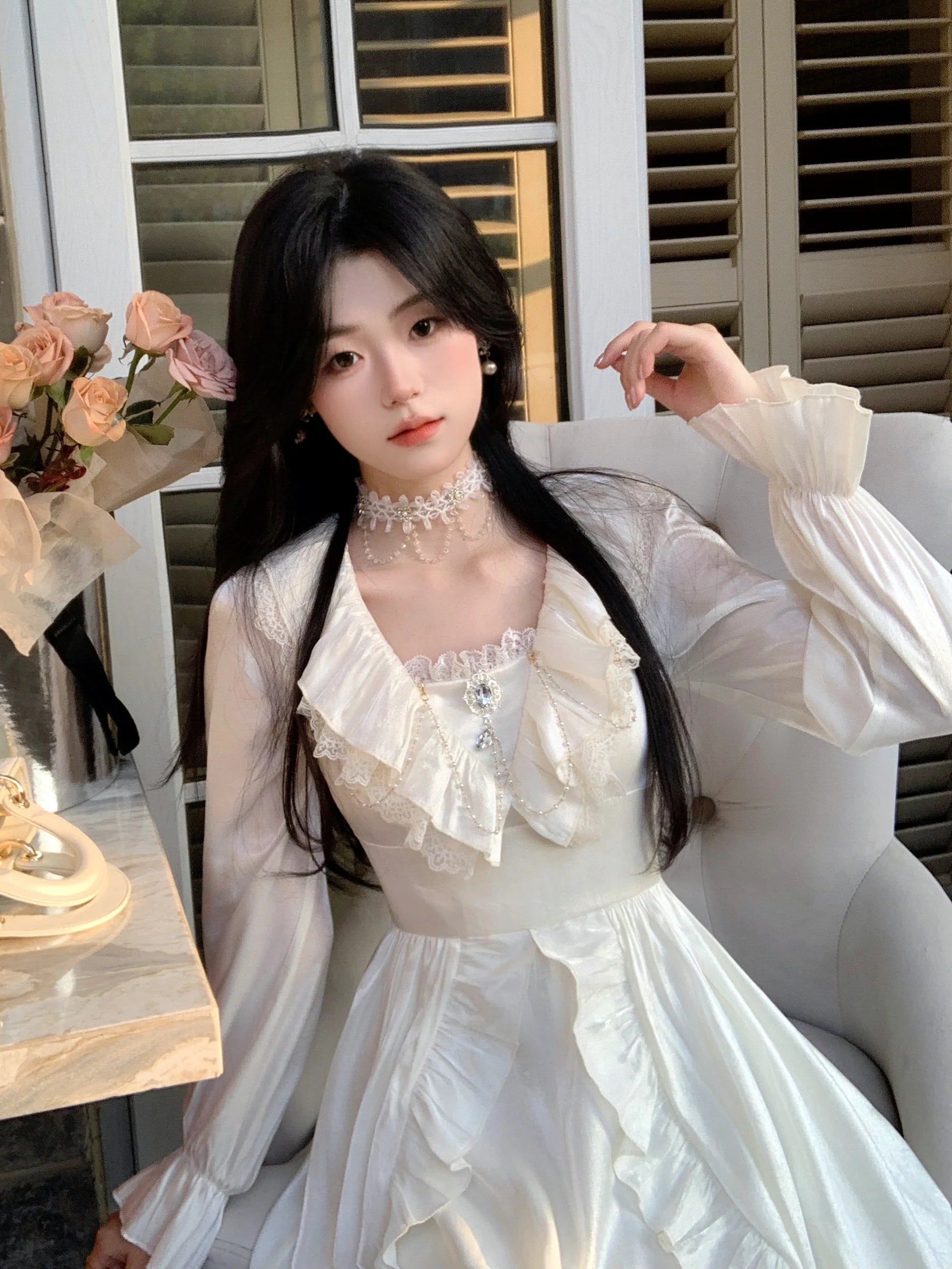 Romantic Shimmering Vintage Dress