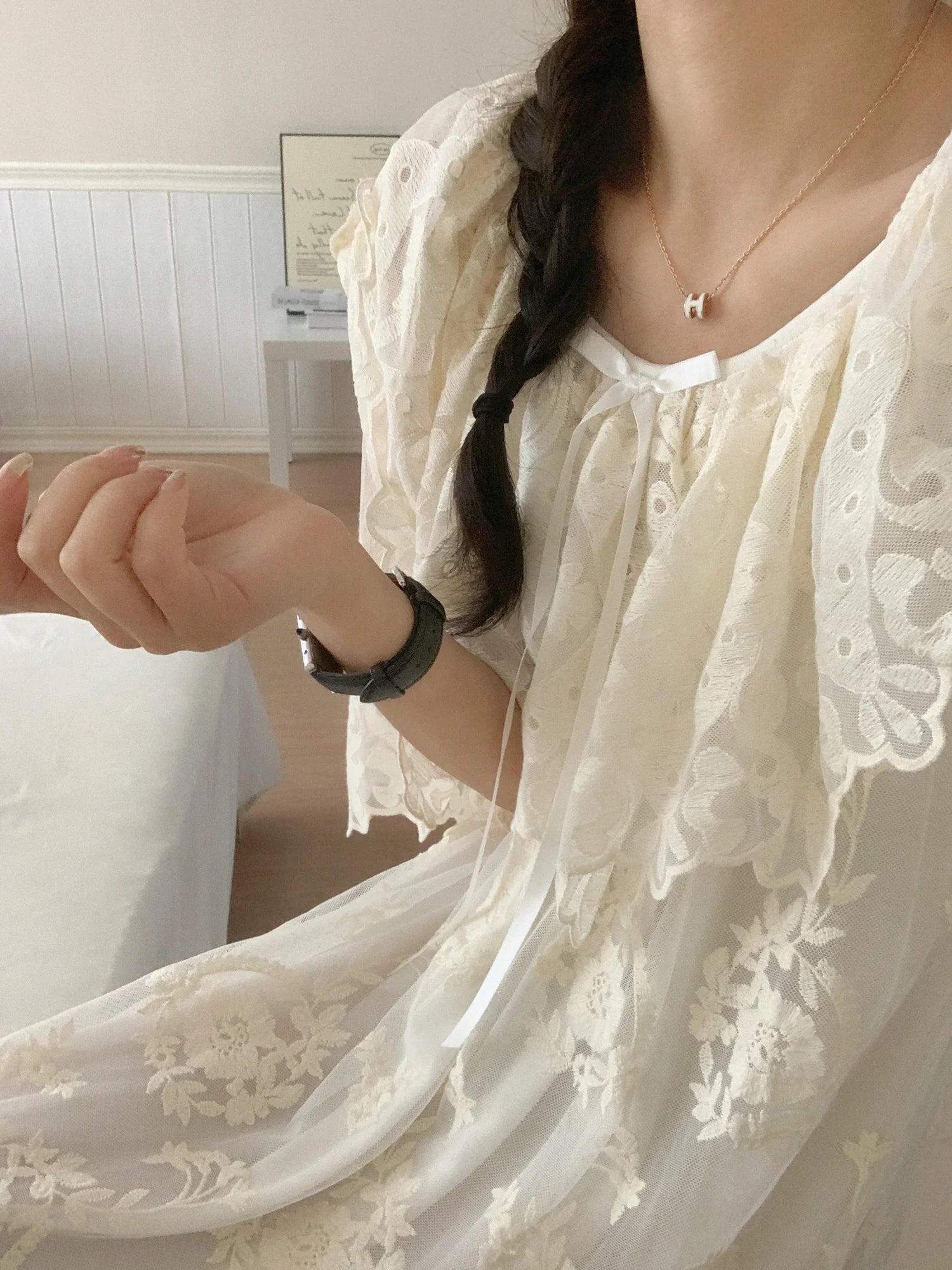 Whispering Blossoms Vintage Nightgown