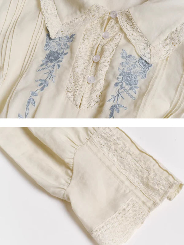 French Blossom Ivory Dress