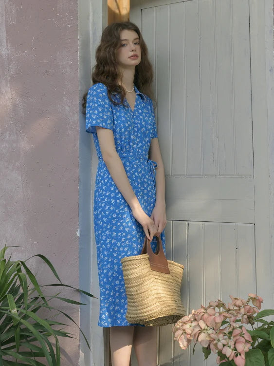 Blue Garden Stroll Dress