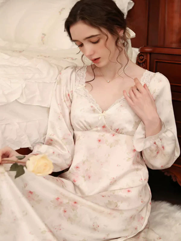 Elegant Rose Enchantment Nightgown