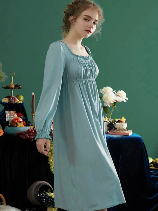 Sky-blue Fairy Elegance Nightgown