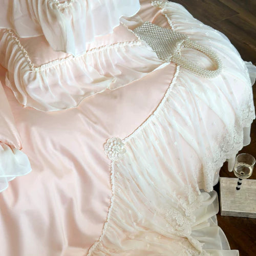 Romantic Parisian Lace Bedding Set