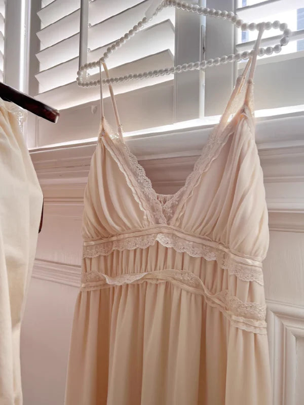 Vintage Dream Slip Dress and Gown Set