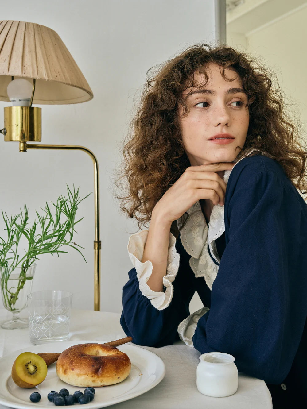 Midnight Elegance Lace Pajama Set