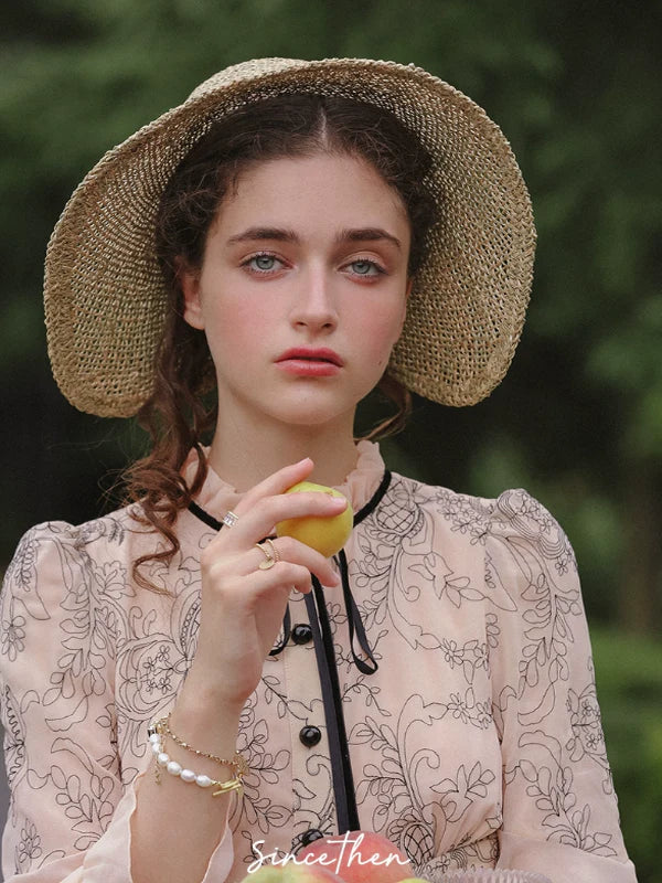 Vintage Pink Chiffon Elegance