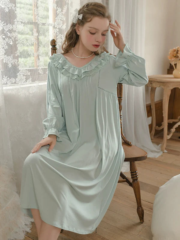 Enchanted Lace Mint Nightgown