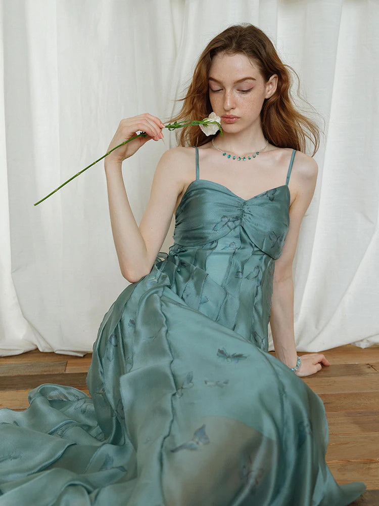 Butterfly Whisper Aqua Dress