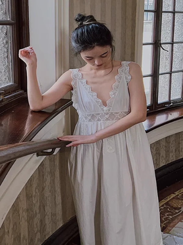 Antique Elegance Cotton Nightgown