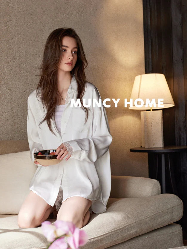 White Lace Dream Pajama Set