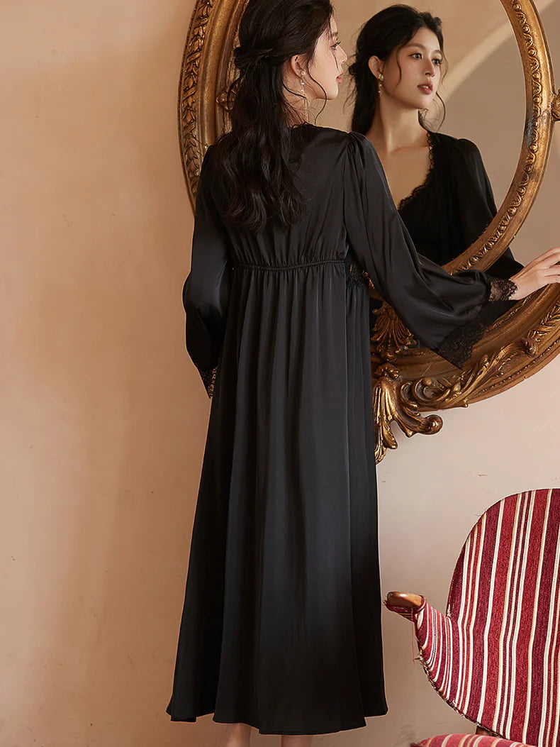 Grace's Lace Delight Nightgown Set