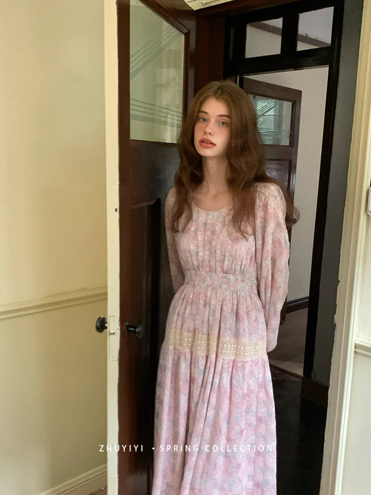 Blossom Embroidered Lace Dress