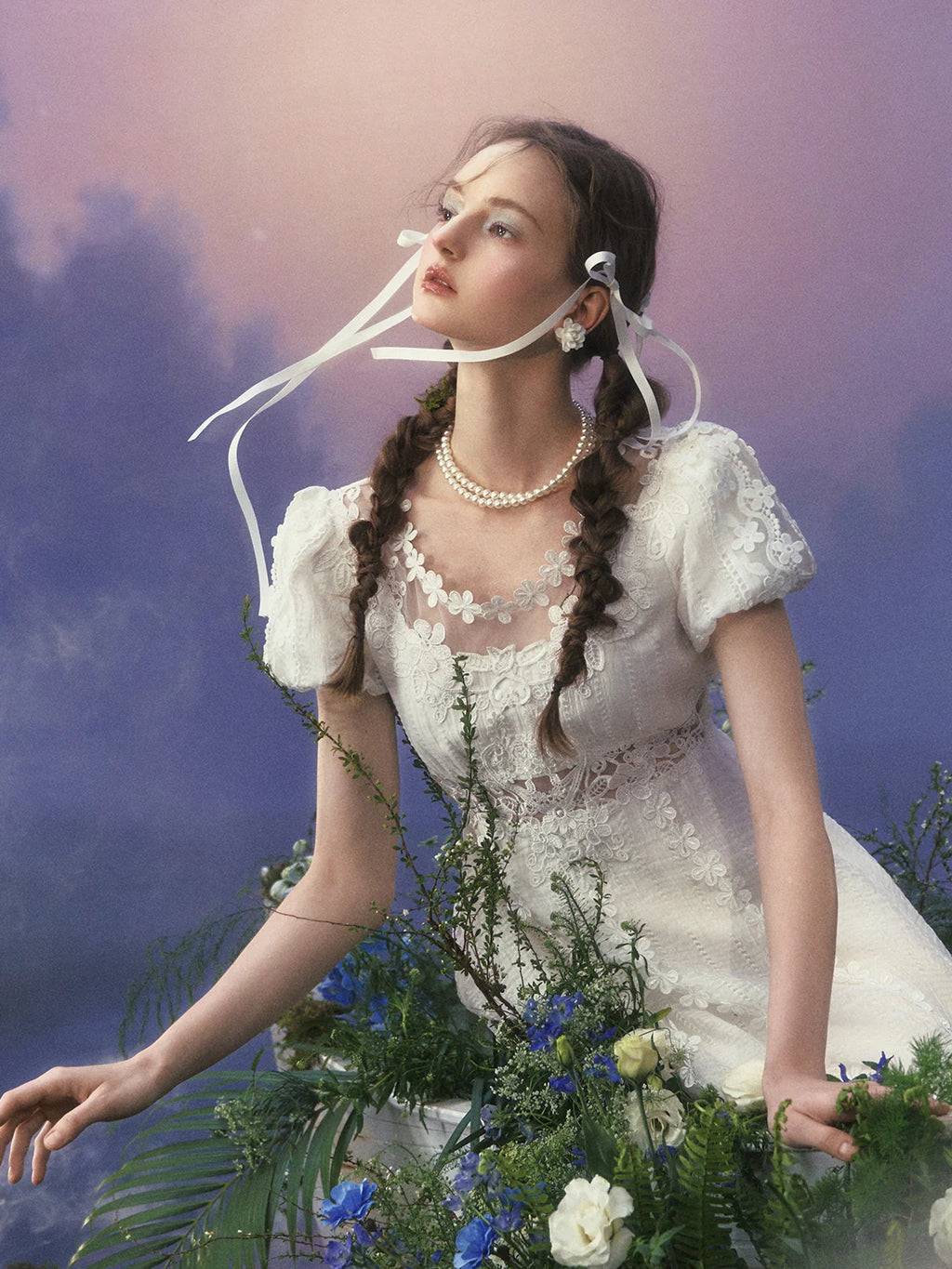 Royal Court Lace Cutout Gown