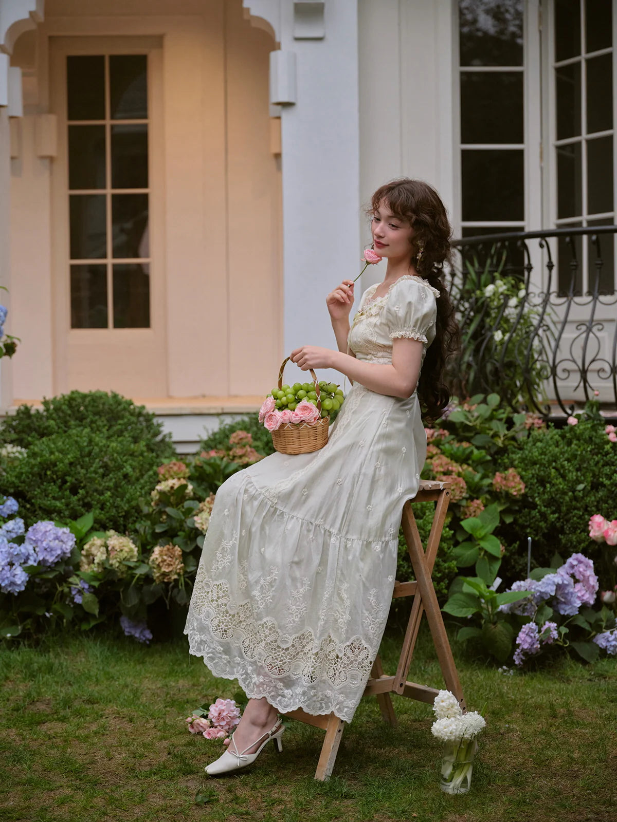 Olivia's Elegant Garden Mint Dress