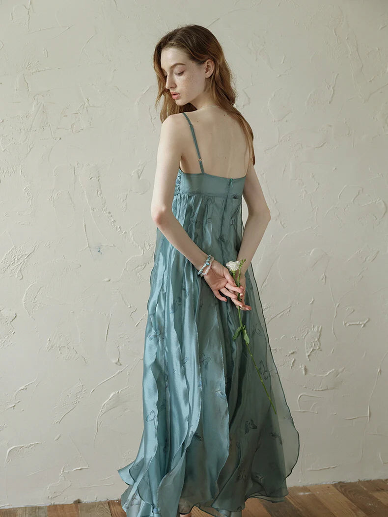 Butterfly Whisper Aqua Dress