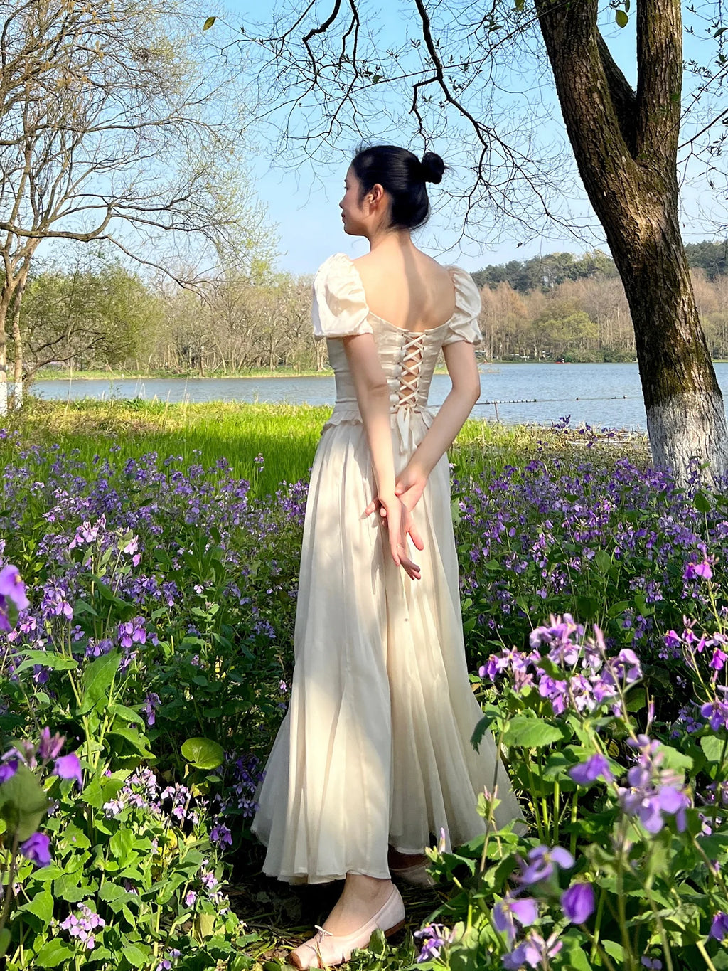 High-Waisted Fairy Chiffon Maxi Skirt