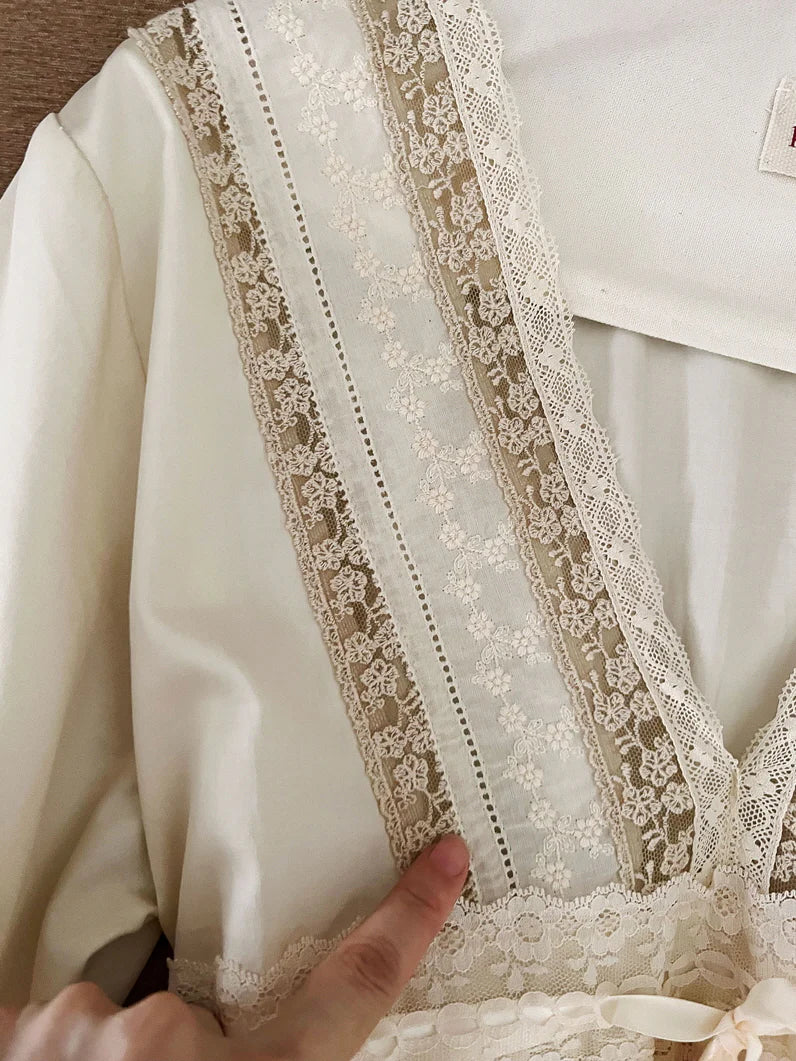 Retro Vintage Lace Dreams Nightgown