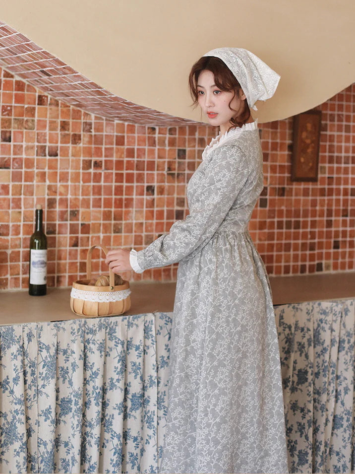 Retro Charm Cotton Lace Dress