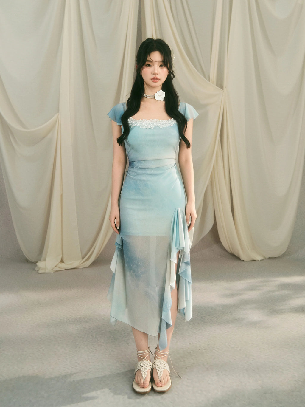Celestial Blue Fairycore Dress