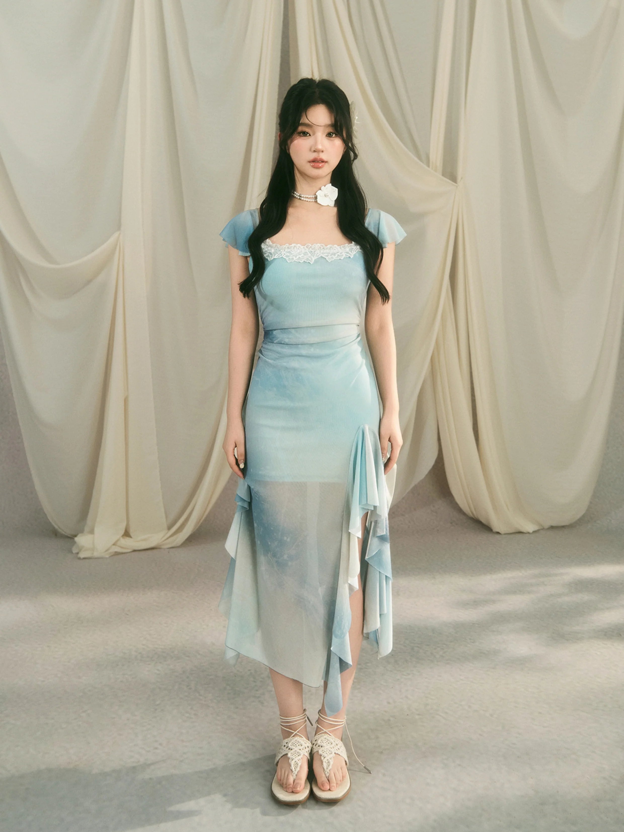 Celestial Blue Fairycore Dress