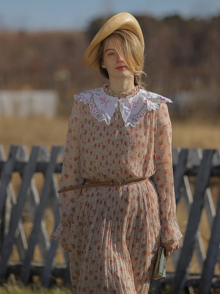 Floral Dream Chiffon Autumn Dress