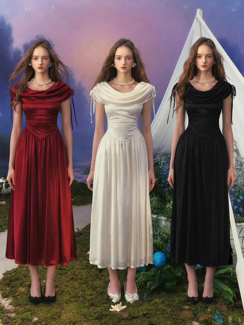 Princess Regal Draped Gown