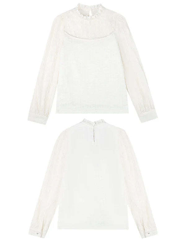 Sheer Elegance Lace Blouse