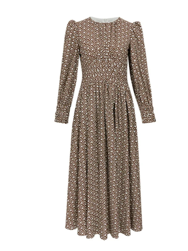 Autumn Melody Floral Dress