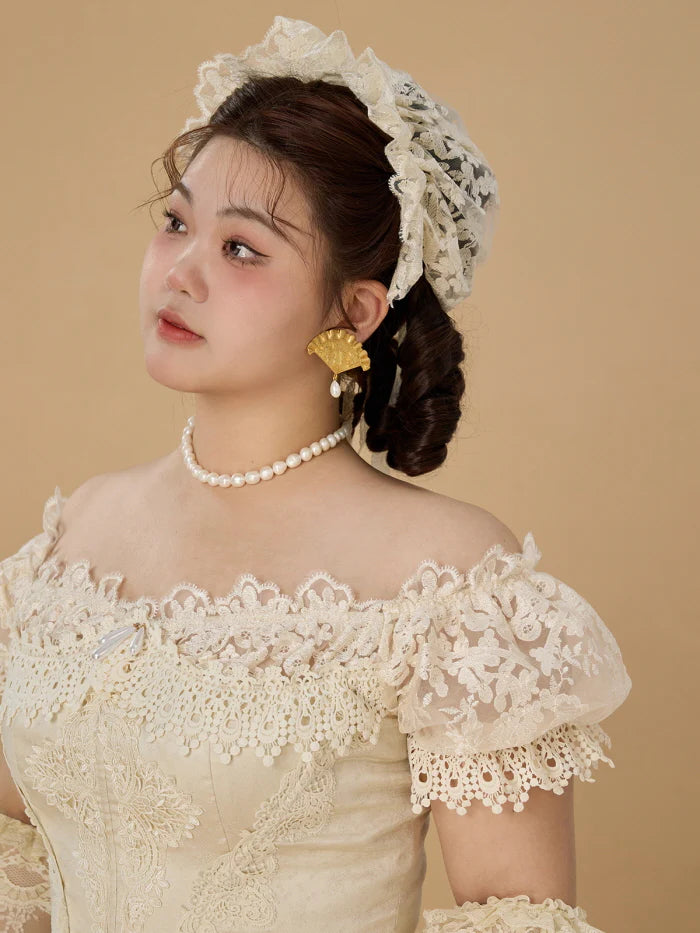 Royal Ivory Lace Ball Gown