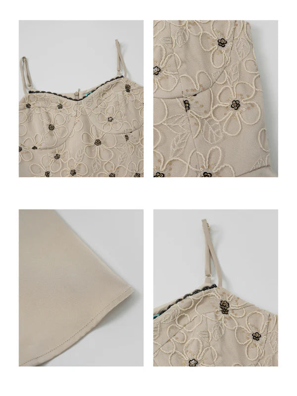 Embroidered Blossom Bodice Dress