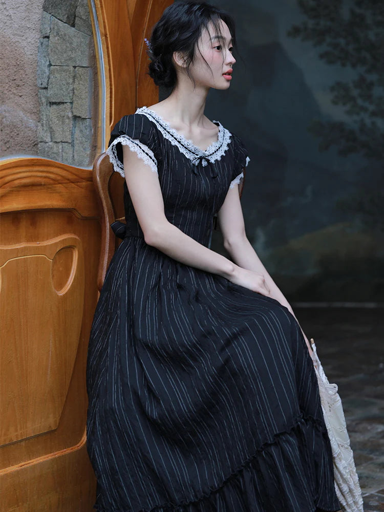 Victoria's Retro Black Elegance Dress