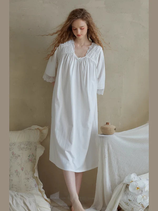 Serenade Lace-Trimmed Nightgown
