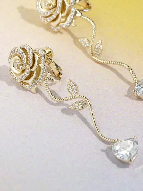 Rose Zircon Earrings