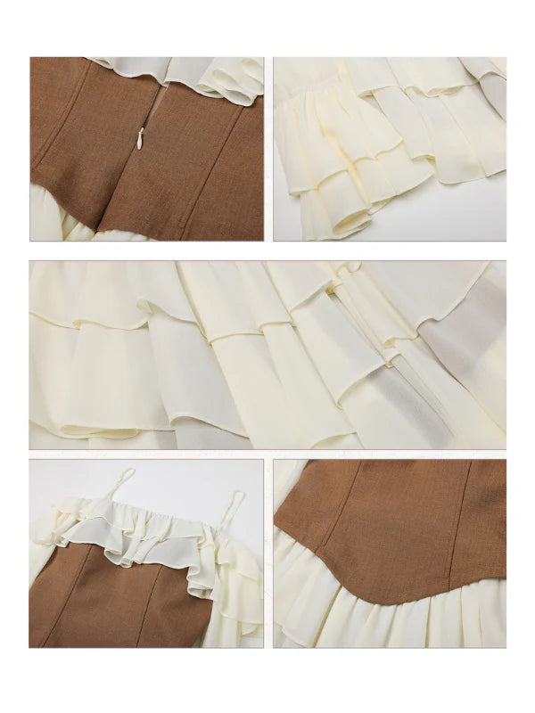 Fairytale Ruffle Corset Mini Dress