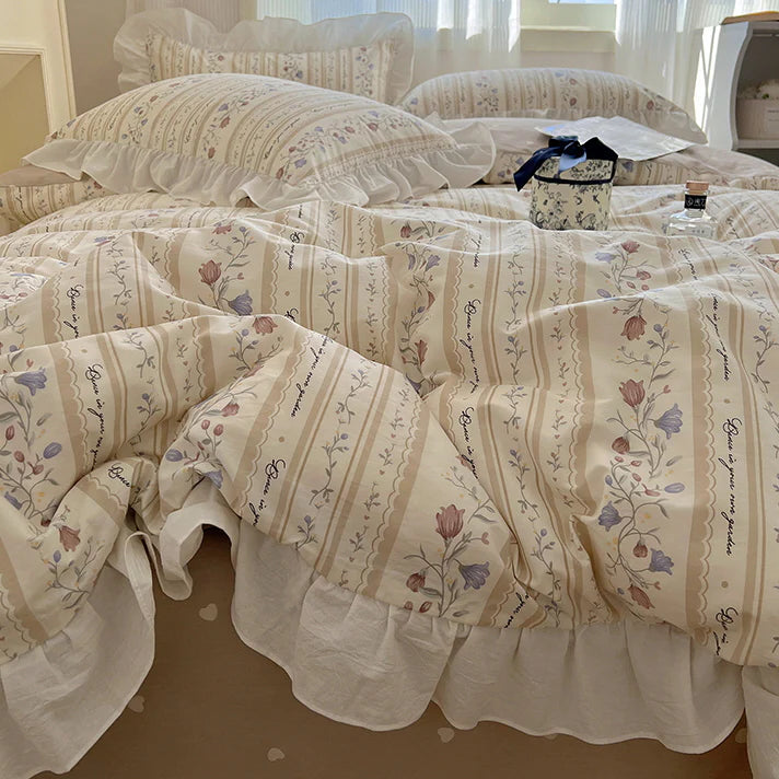 Spring Cotton Princess Style Bedding Set