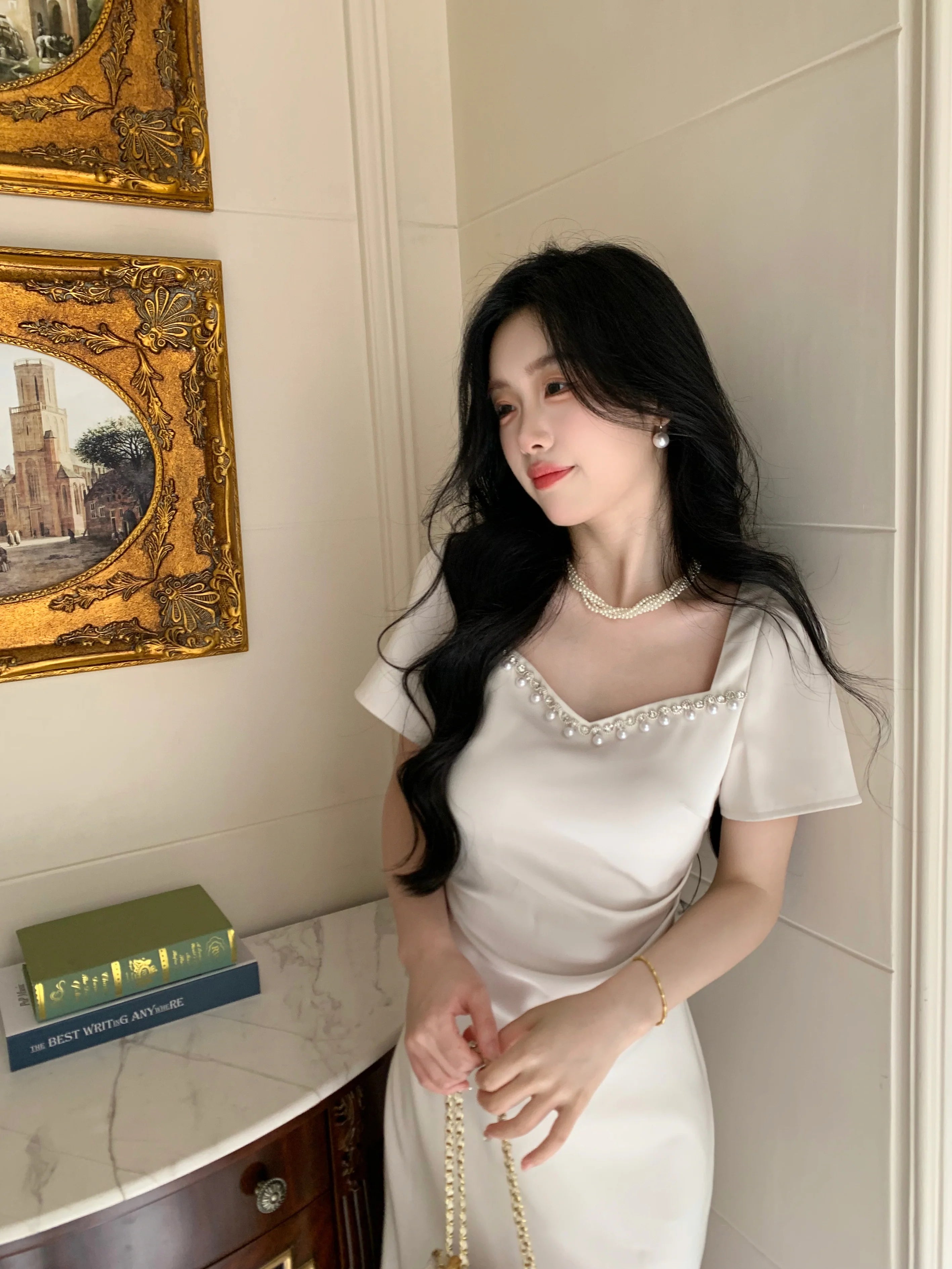 Timeless Elegance Princess White Dress