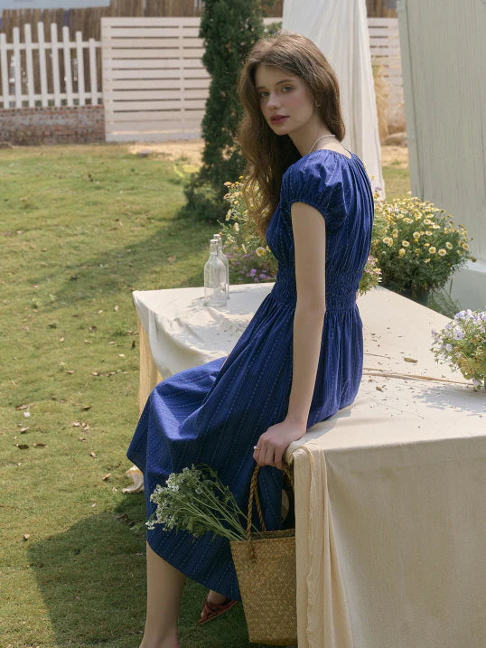 Blue Reverie Cotton Dress
