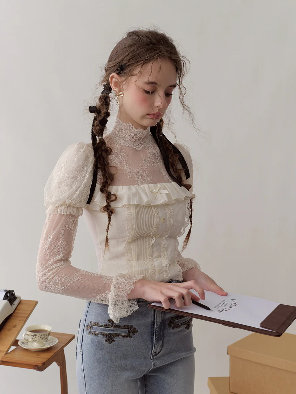 Coquette White Lace Dream Blouse