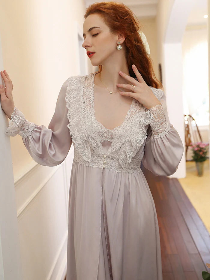 Whispering Silk Lace Nightwear Set