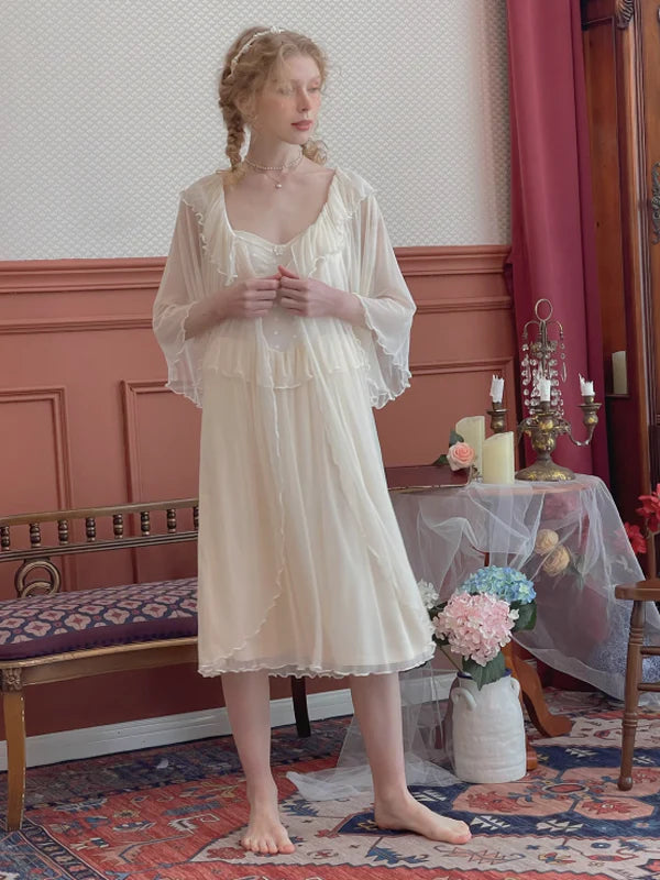 Light Yellow Princess Frill Loungewear