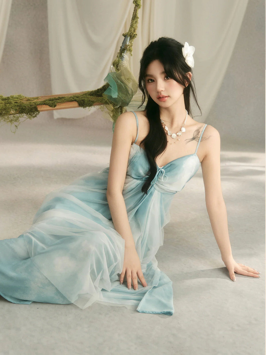 Celestial Cloud Fairycore Gown
