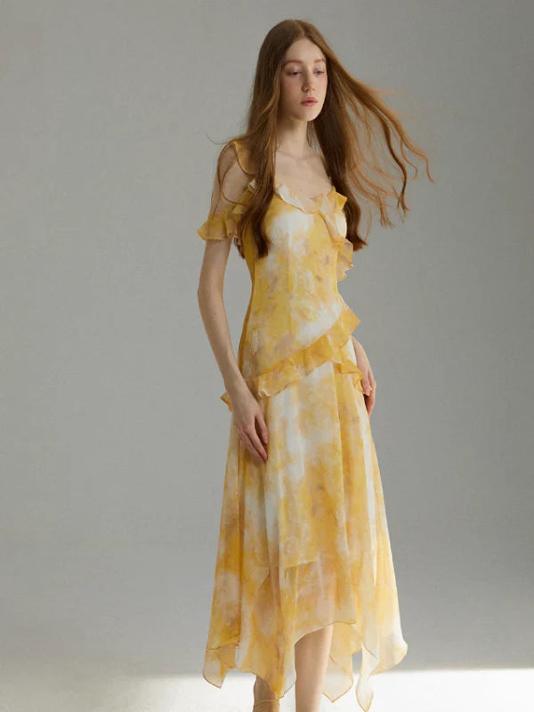 Sunshine Blossom Frill Dress
